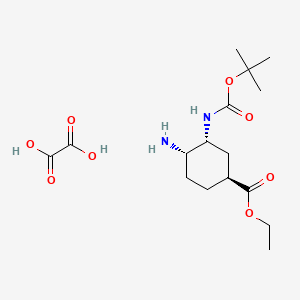(1S,3R,4S)-Ethyl 4-Amino-3-((tert-butoxycarbonyl) amino)cyclohexanecarboxylate Oxalate