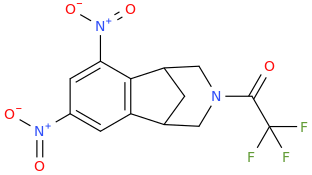 2,2,2-trifluoro-1-(1,2,4,5-tetrahydro-6,8-dinitro-1,5- methano-3H-3-benzazepin-3-yl)- Ethanone