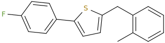2-(4-fluorophenyl)-5-(2-methylbenzyl)thiophene