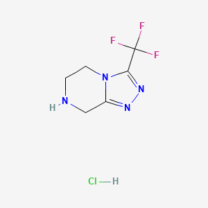 3-(Trifluoromethyl)-5,6,7,8-tetrahydro-[1,2,4] triazolo[4,3-a]pyrazine Hydrochloride