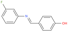4-{(E)-[(3-fluorophenyl)imino]methyl}phenol
