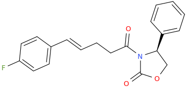 (4S)-3-[(4E)-5-(4-fluorophenyl)pent-4-enoyl]-4- phenyl-1,3-oxazolidin-2-one