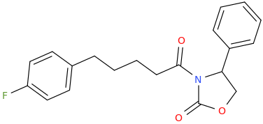 (4S)-3-[5-(4-fluorophenyl)pentanoyl]-4-phenyl-1,3- oxazolidin-2-one