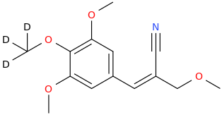 alpha-(3,4,5-Trimethoxybenzylidene)-beta- methoxypropylnitrile