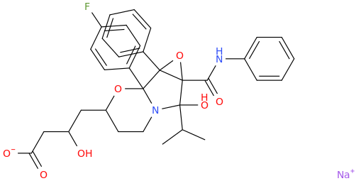 Atorvastatin FX1 Impurity (Atorvastation epoxy pyrrolooxazin 7-hydroxy analog