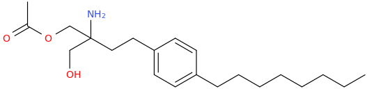 Fingolomide o-acetyl amino alcohol