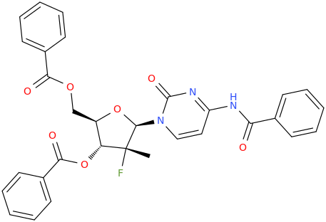 sofosbuvir Tri benzoyl fluoro cytidine